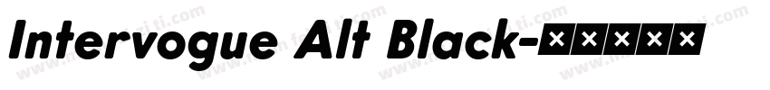 Intervogue Alt Black字体转换